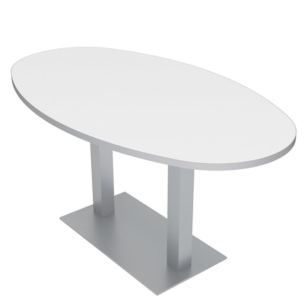 Skutchi Designs 33.5 in W, 69.5 in L, 29 in H, Engineered Wood Top, White HAR-BOVL-34X70-DOU-XD09